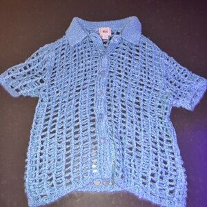 BDG Blue Net Shirt